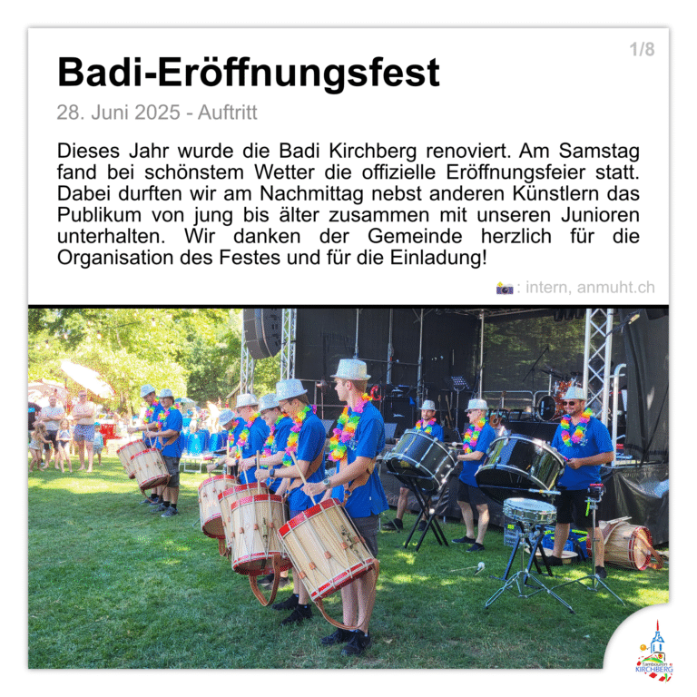 Badi Er ffnungsfest Kirchberg 2025 Tambouren Kirchberg badi-er-ffnungsfest-kirchberg-2025-tambouren-kirchberg