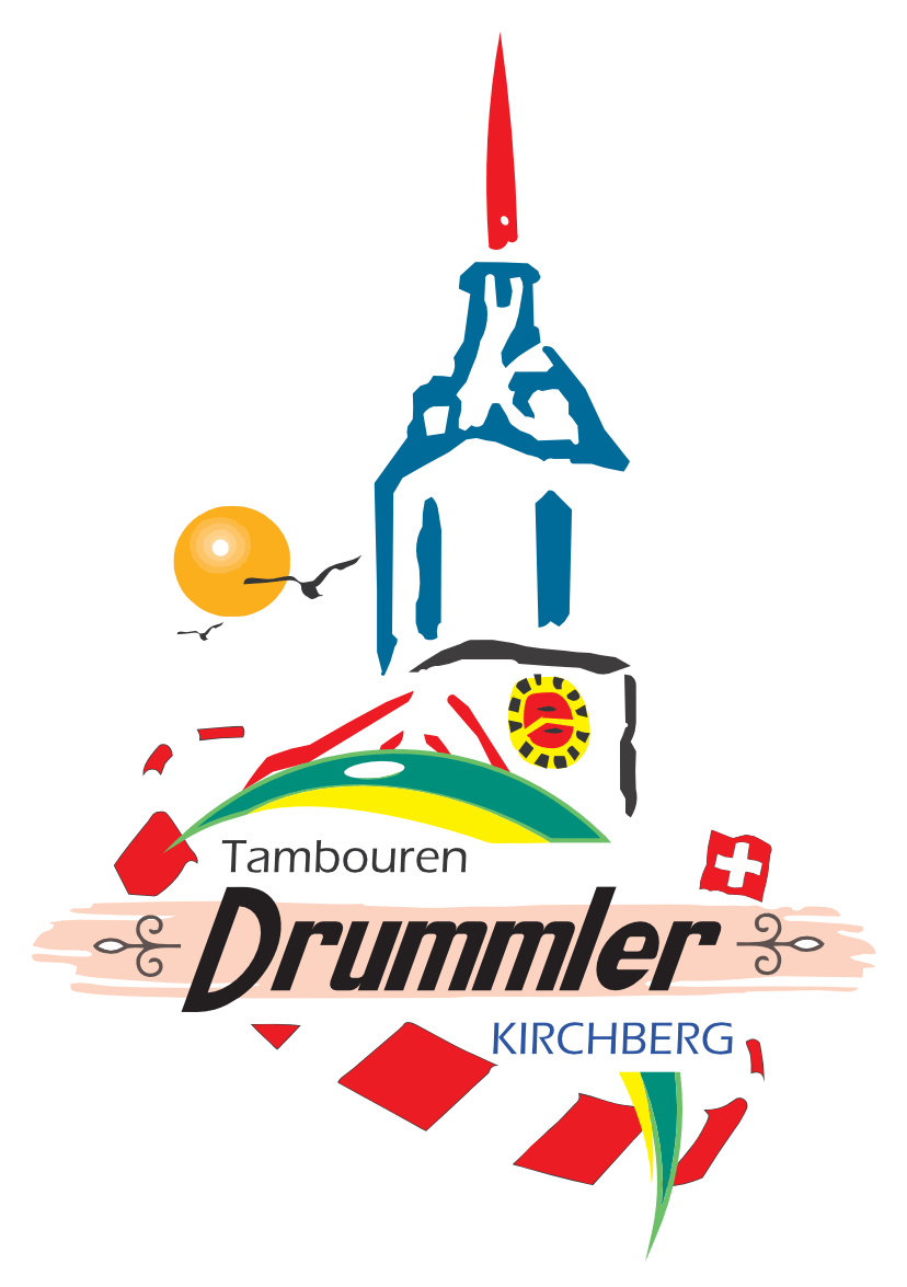 Logovariation der Tambouren Kirchberg: "Drummler"